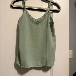 SHEIN Sage Green Lace Cami Top